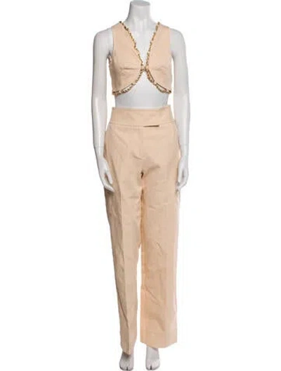 Pre-owned Cult Gaia Pant Set In Neutral
