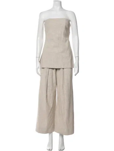 Pre-owned Cult Gaia Pant Set In Neutrals