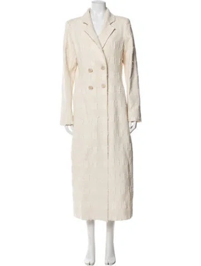 Pre-owned Cult Gaia Patterned Coat In Neutral