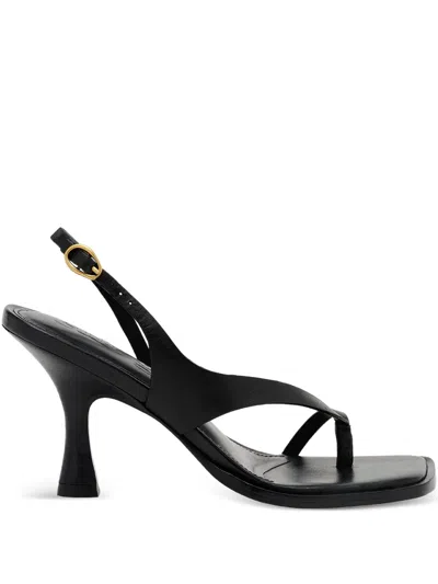 Cult Gaia Paxton Square-toe Heeled Sandals In Black