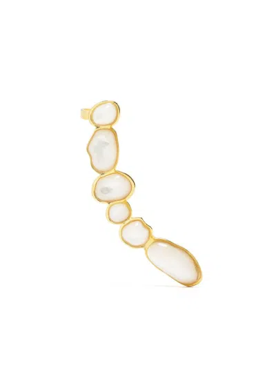 Cult Gaia Pearl Embellished Cuff Earring In Gold