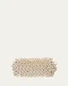 Cult Gaia Perla Pearly Beaded Shoulder Bag In Pearl