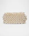 Cult Gaia Perla Pearly Beaded Shoulder Bag In Pearl