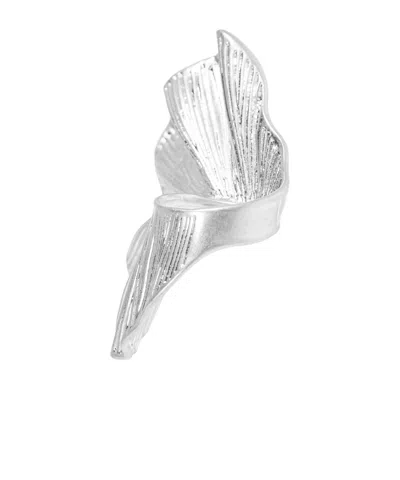 Cult Gaia Petal-shaped Ring In White