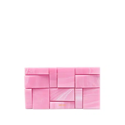 Cult Gaia Galleria Acrylic Clutch In Pink