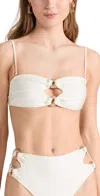 CULT GAIA PISA BIKINI TOP OFF WHITE