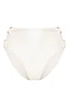 Cult Gaia Pisa High-waisted Bikini Bottoms In White