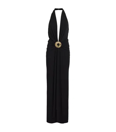 Cult Gaia Plunge-neck Chii Maxi Dress In Multi