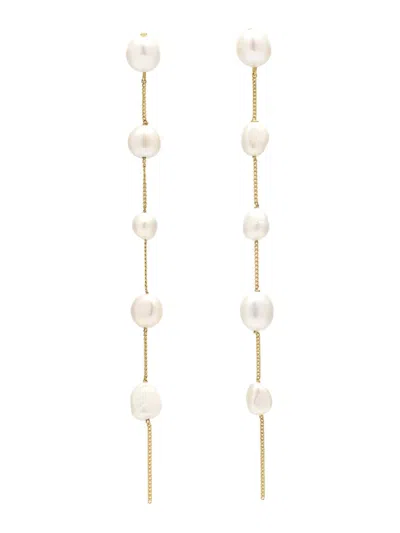 Cult Gaia Polish-finish Earrings In Gold