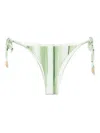 Cult Gaia Printed Bikini Bottom In Green