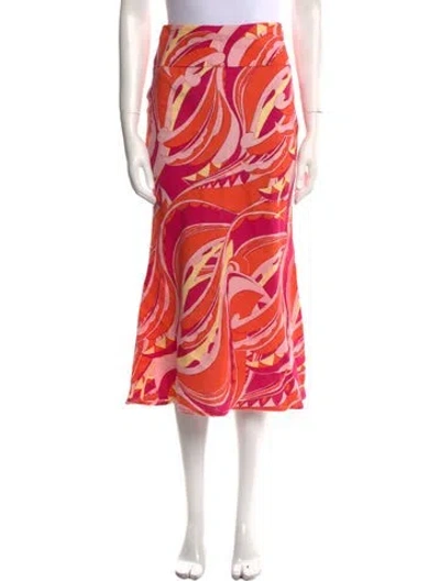 Pre-owned Cult Gaia Printed Knee-length Skirt In Multi