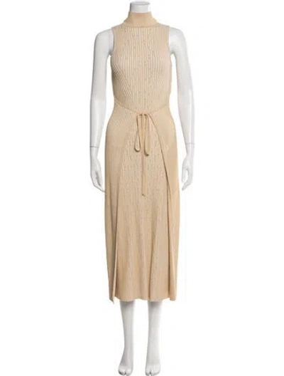 Pre-owned Cult Gaia Printed Midi Length Dress In Neutral