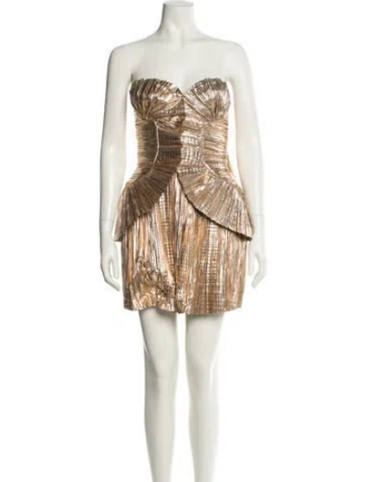 Pre-owned Cult Gaia Printed Mini Dress In Multi