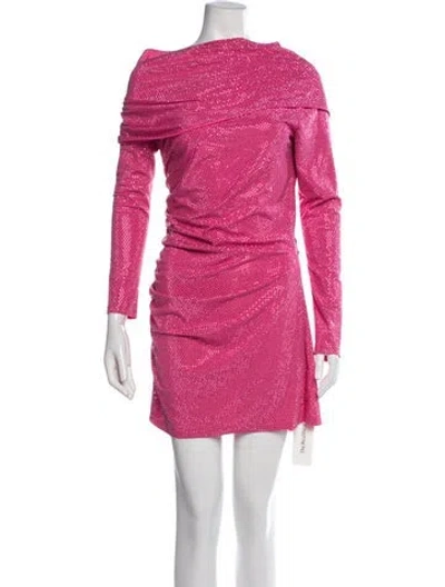 Pre-owned Cult Gaia Printed Mini Dress In Pink