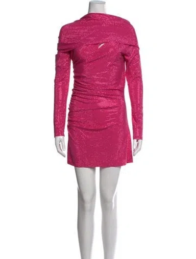 Pre-owned Cult Gaia Printed Mini Dress W/ Tags In Pink