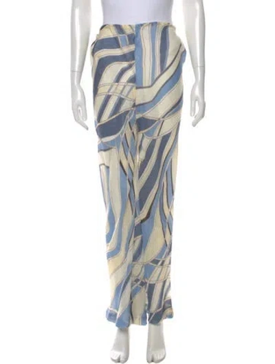 Pre-owned Cult Gaia Printed Wide Leg Pants
