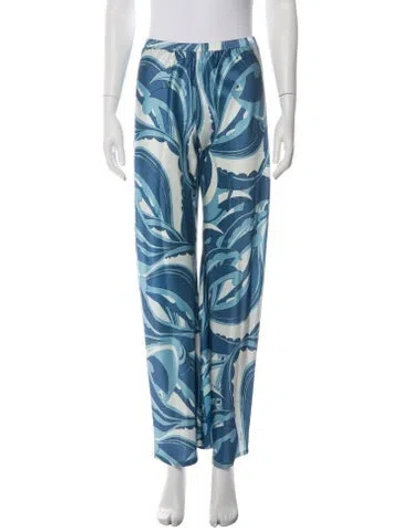 Pre-owned Cult Gaia Printed Wide Leg Pants In Multi
