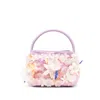 Cult Gaia Purple  White Tote Bags