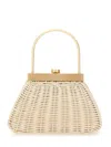 Cult Gaia Wicker Tote Bag Top Handle In Neutral