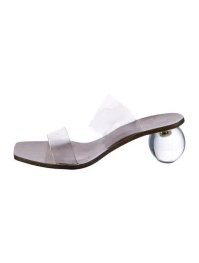Pre-owned Cult Gaia Pvc Slides In Multi