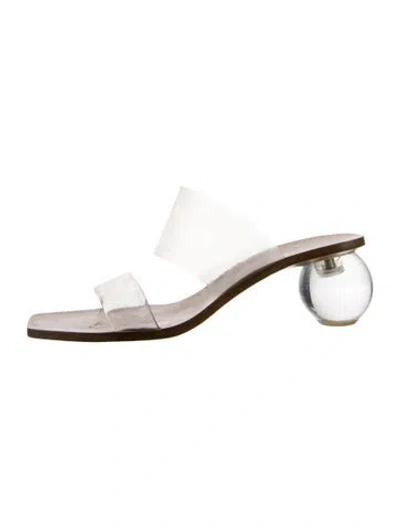 Pre-owned Cult Gaia Pvc Slides In Multi