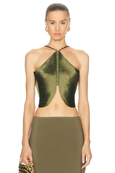 Cult Gaia Quella Top In Green