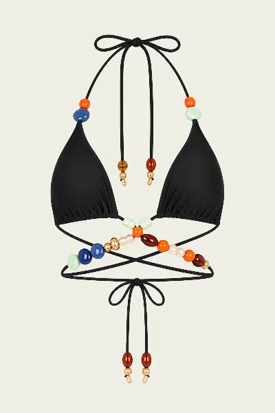 Cult Gaia Quincy Bikini Top In Black