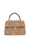 Cult Gaia Nano Sybil Crossbody Bag Toasted Natural In Neutrals