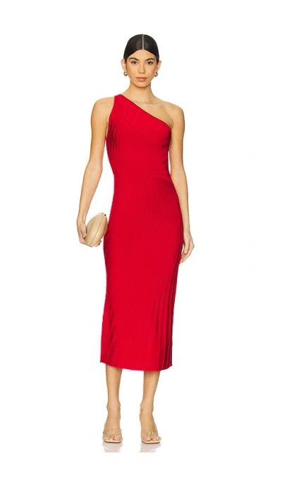 Cult Gaia Raith Knit Dress In Red