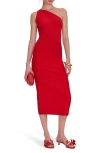 Cult Gaia Raith One-shoulder Knit Midi Dress