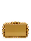 Cult Gaia Rectangular Gold Aluminum Eos Clutch