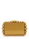 Cult Gaia Rectangular Gold Aluminum Eos Clutch
