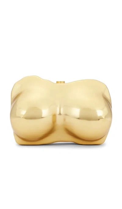 Cult Gaia Reina Clutch In Gold