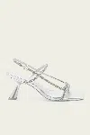 Cult Gaia Reina Sandal In Clear In Animal Print