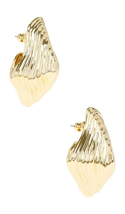 Cult Gaia Relic Earring In Metallic Gold