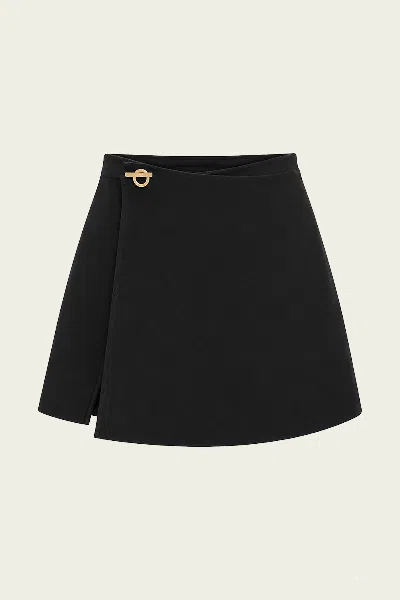 Cult Gaia Remia Knit Skirt In Black