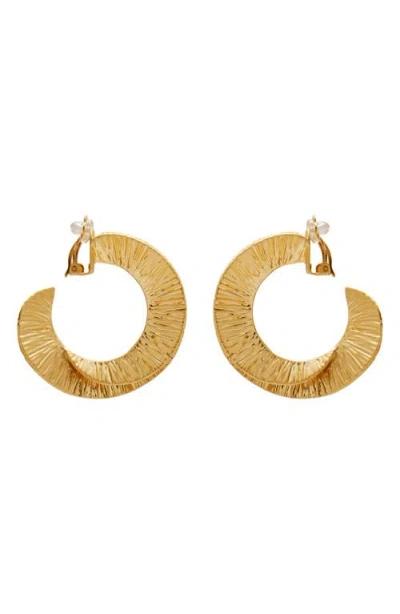 Cult Gaia Ren Large Clip-on Earrings In Gold
