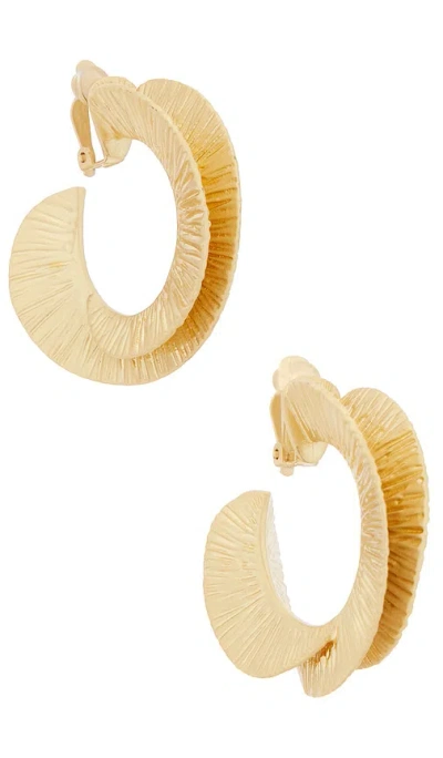 Cult Gaia Ren Large Earring In Brushed Brass