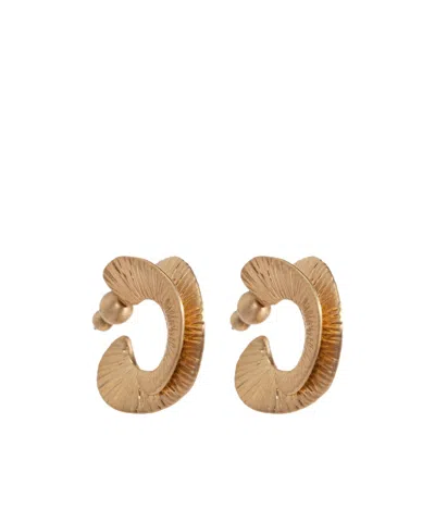 Cult Gaia Ren Large Hoop Earrings In Gold