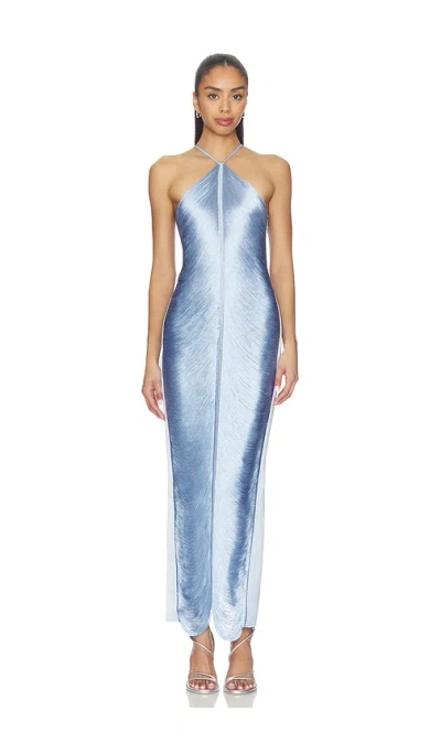 Cult Gaia Renata Gown In Blue