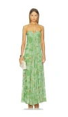 Cult Gaia Renay Dress Moldavite Multi In Green