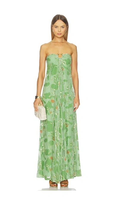 Cult Gaia Renay Dress Moldavite Multi In Green