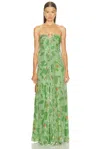 Cult Gaia Renay Dress Moldavite Multi In Green