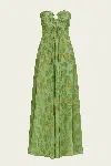 Cult Gaia Renay Maxi Dress In Moldavite Multi In Green