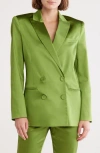 Cult Gaia Rene Double Breasted Jacket In Green