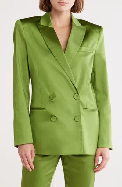 Cult Gaia Rene Double Breasted Jacket In Green