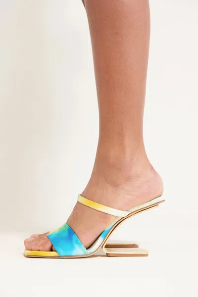 Cult Gaia Rene Sandal In Blue Multi