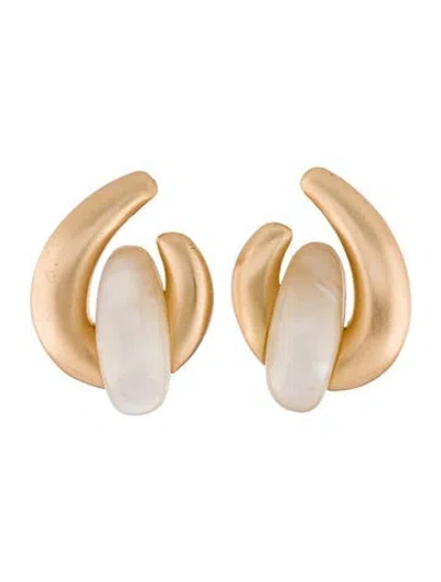 Pre-owned Cult Gaia Resin Audrina Clip-on Earring In Multi