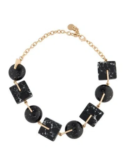 Pre-owned Cult Gaia Resin Laguna Choker Necklace, 17.75" In Multi