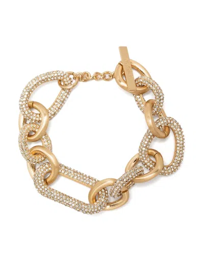 Cult Gaia Reyes Crystal-chain Bracelet In Gold